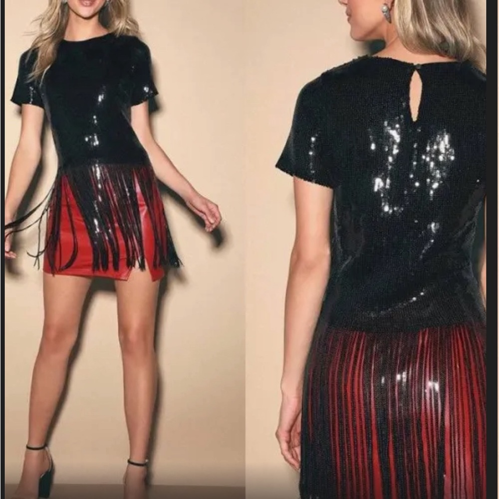 Black sequin shirt